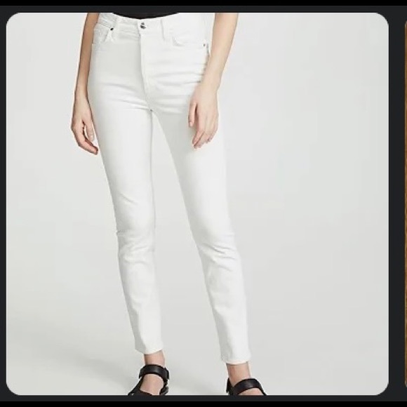 GOLDSIGN white skinny Jean, super flattering, rubs true to size 25 - Picture 2 of 4